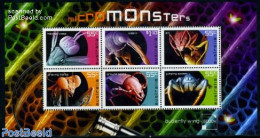 Australia 2009 Micro Monsters 6v M/s, Mint NH, Nature - Animals (others & Mixed) - Unused Stamps