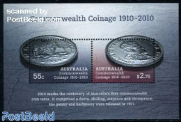 Australia 2010 Commonwealth Coinage S/s, Mint NH, Various - Money On Stamps - Nuovi