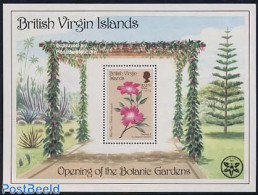 Virgin Islands 1987 Botanic Garden S/s, Mint NH, Nature - Flowers & Plants - Gardens - British Virgin Islands