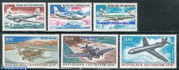 Central Africa 1967 Aeroplanes 6v, Mint NH, Transport - Aircraft & Aviation - Aviones