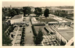 73271933 Essen Ruhr Grugapark Blick Vom Aussichtsturm Auf Den Grossen Blumenhof  - Essen