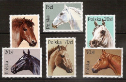 POLAND 1989●Horses●Mi 3190-95 MNH - Ungebraucht