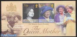 British Antarctica 2002 Queen Mother S/s, Mint NH, History - Kings & Queens (Royalty) - Case Reali