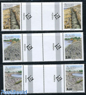 Aland 1993 Soil Formations 3v, Gutter Pairs, Mint NH, History - Geology - Aland