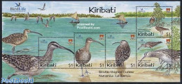 Kiribati 2004 Birdlife S/s, Mint NH, Nature - Transport - Birds - Ships And Boats - Schiffe