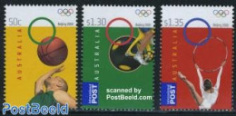 Australia 2008 Beijing Olympics 3v, Mint NH, Sport - Basketball - Cycling - Gymnastics - Olympic Games - Unused Stamps