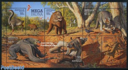 Australia 2008 Mega Fauna S/s, Mint NH, Nature - Animals (others & Mixed) - Birds - Prehistoric Animals - Reptiles - Ongebruikt