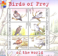 Saint Vincent 2001 Birds Of Prey 6v M/s (6x1.10$), Mint NH, Nature - Birds - Birds Of Prey - St.Vincent (1979-...)