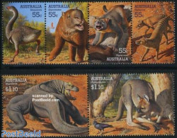 Australia 2008 Mega Fauna 6v [:::]+[:], Mint NH, Nature - Animals (others & Mixed) - Birds - Prehistoric Animals - Rep.. - Unused Stamps