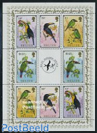 Belize/British Honduras 1986 Tucans M/s, Mint NH, Nature - Birds - Toucans - Honduras Britannique (...-1970)
