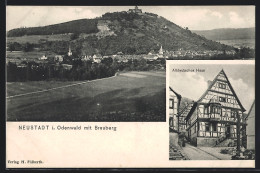 AK Neustadt I. Odenwald, Gesamtansicht Mit Dem Breuberg, Vor Dem Altdeutschen Haus  - Odenwald