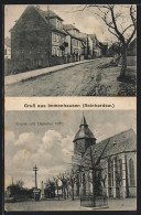 AK Immenhausen / Hessen, Kirche Und Denkmal 1870, Strassenpartie  - Sonstige & Ohne Zuordnung