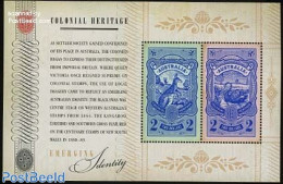 Australia 2011 Colonial Heritage S/s, Mint NH, Nature - Animals (others & Mixed) - Birds - Stamps On Stamps - Ongebruikt