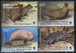 Australia 2011 WWF 4v [+], Mint NH, Nature - Various - Animals (others & Mixed) - Sea Mammals - World Wildlife Fund (W.. - Nuevos