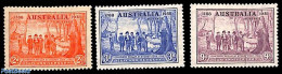 Australia 1937 150 Years New South Wales 3v, Mint NH, Nature - Various - Trees & Forests - Uniforms - Neufs