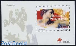 Portugal 1998 Michelangelo S/s, Mint NH, History - Human Rights - Philately - Art - Michelangelo - Paintings - Ongebruikt