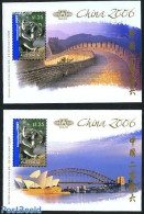 Australia 2006 China 2006 2 S/s, Mint NH, Nature - Animals (others & Mixed) - Philately - Art - Bridges And Tunnels - Unused Stamps