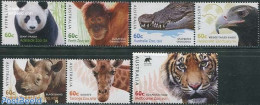 Australia 2012 Australian Zoos 7v (1v+3x[:]), Mint NH, Nature - Animals (others & Mixed) - Birds - Birds Of Prey - Cat.. - Ongebruikt