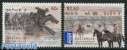 Australia 2013 Beer Sheba Battle 2v, Joint Issue Israel, Mint NH, History - Nature - Various - Militarism - Horses - J.. - Unused Stamps