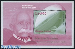 Sierra Leone 2000 Zeppelin S/s, Mint NH, Transport - Zeppelins - Zeppelin