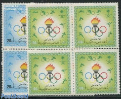 Saudi Arabia 1986 Modern Olympics 2v, Blocks Of 4 [+], Mint NH, Sport - Olympic Games - Arabia Saudita