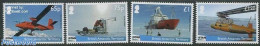 British Antarctica 2014 ISTAR 4v, Mint NH, Nature - Science - Transport - Birds - Penguins - The Arctic & Antarctica -.. - Airplanes