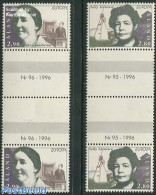 Aland 1996 Europa, Famous Women 2v, Gutterpairs, Mint NH, History - Europa (cept) - Women - Non Classés