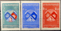 R2253/795 - CAMBODGE - 1957 - N°63 à 65 NEUFS** - Cambodia