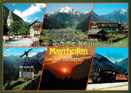 73271742 Mayrhofen Zillertal Ortspanorama Gruenberg Europahaus Penken Seilbahn A - Sonstige & Ohne Zuordnung