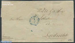 Netherlands 1847 Folding Cover To Dordrecht, Postal History - ...-1852 Prephilately