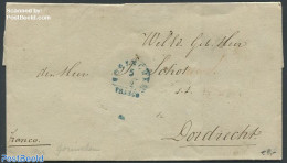 Netherlands 1847 Folding Cover To Dordrecht, Postal History - ...-1852 Vorläufer