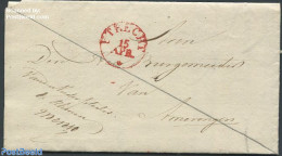 Netherlands 1833 Folding Letter From Utrecht To Amerongen, Postal History - ...-1852 Prephilately