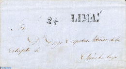 Peru 1850 Folding Cover From Lima To Chinchabaja, Postal History - Autres & Non Classés