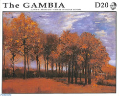Gambia 1991 Van Gogh, Autumn Forest S/s, Mint NH, Nature - Trees & Forests - Art - Modern Art (1850-present) - Paintin.. - Rotary, Club Leones