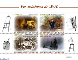 Central Africa 2022 Christmas Paintings, Mint NH, Religion - Christmas - Art - Paintings - Rembrandt - Weihnachten