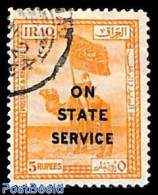 Iraq 1923 On Service 5R, Used, Used Or CTO, Nature - Camels - Iraq
