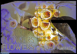 Guyana 2005 Flowers S/s, Mint NH, Nature - Flowers & Plants - Guyana (1966-...)