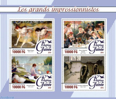 Guinea, Republic 2016 The Big Impressionists, Mint NH, Art - Edgar Degas - Paintings - Auguste Renoir - Sonstige & Ohne Zuordnung