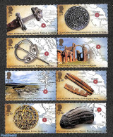 Great Britain 2024 Viking Period 8v (4x[:]), Mint NH, History - Various - Archaeology - Maps - Money On Stamps - Ongebruikt