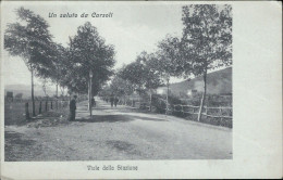 Cs3 Cartolina Un Saluto Da Carsoli Viale Della Stazione Provincia Di L'aquila - L'Aquila