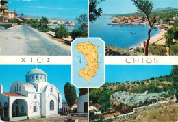 73271505 Chios Uferstrasse Strand Kirche Landschaftspanorama Chios - Grecia