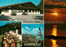 73271490 Bregenz Vorarlberg Berghaus Pfaender Bergbahn Sonnenuntergang Ueber Lin - Other & Unclassified