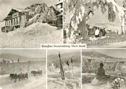 73271455 Grosser Inselsberg Winterpanorama Pferdeschlitten Berggaststaette Gross - Sonstige & Ohne Zuordnung