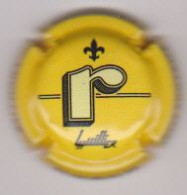 Capsule Champagne LHUILLIER { N°87h : Lettre R Fond Jaune ; AUBE Fontette } {S19-24} - Autres & Non Classés