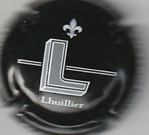 Capsule Champagne LHUILLIER { N°87 : Lettre L Fond Noir ; AUBE Fontette } {S19-24} - Autres & Non Classés