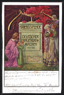 Künstler-AK Aachen, Kriegsspende Deutscher Frauendank, Darbringung Von Spenden  - Guerra 1914-18