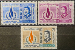 R2253/803 - CAMBODGE - 1968 - Droits De L'homme - N°216 à 218 NEUFS** - Kambodscha