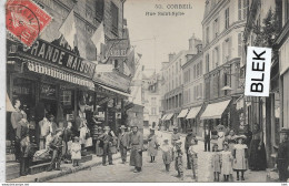 91 . Essonne : Corbeil : Rue Saint Spire . - Corbeil Essonnes