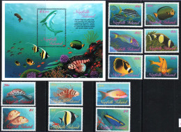 Norfolk Island 1998. Marine Fauna. Fish, Corals, Turtles. MNH - Isola Norfolk