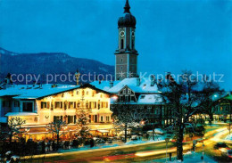 73271146 Garmisch-Partenkirchen Marienplatz Mit Pfarrkirche Garmisch-Partenkirch - Garmisch-Partenkirchen